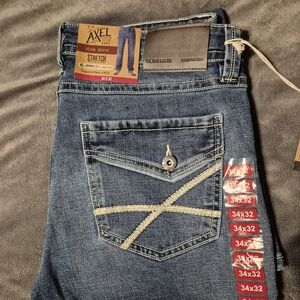 Axel Jeans Men's Bootcut Stretch Denim - Blue